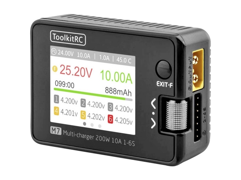 Toolkit RC M7 Modelleringsladdare 10 A LiPo, LiFePO, Li-Ion, LiHV, Bly, NiCd, NiMH | Radiostyrd - Elektronik - Batterier & Laddare | GameStuff