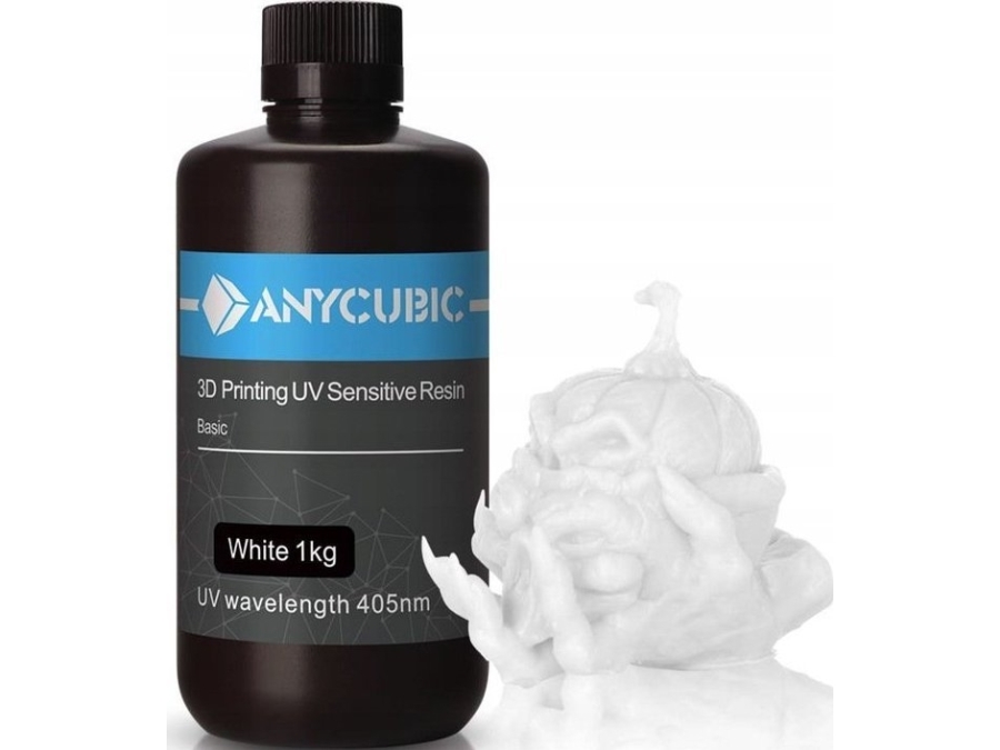 Anycubic Żywica Hvid Biała Biały 1L 1Kg
