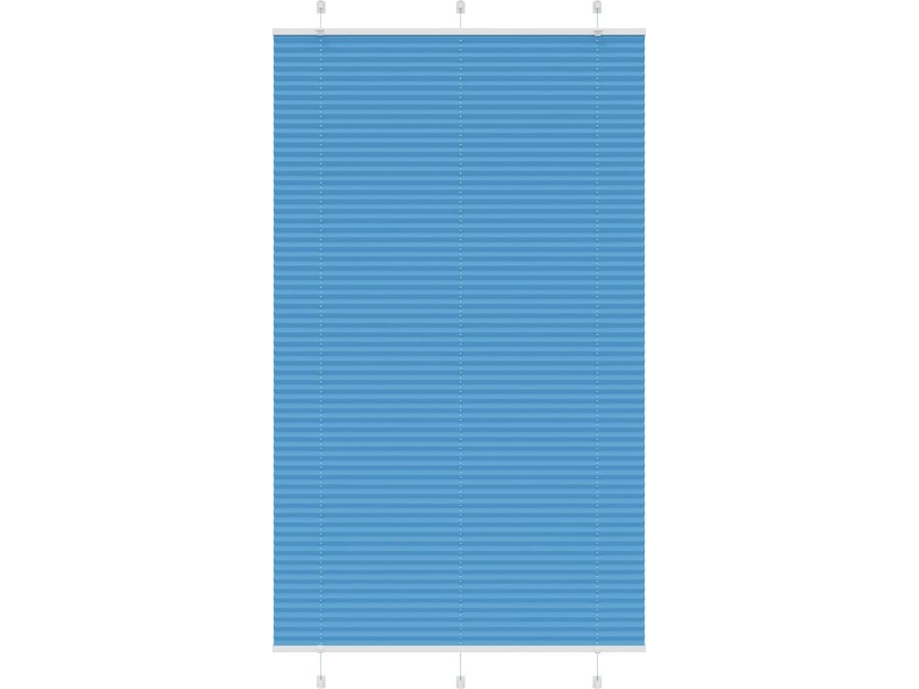 Plisségardin blå 120x200 cm tygbredd 119,4 cm | Smarta hem - Smart Home - Gardiner & solskydd - Rullgardiner | GameStuff