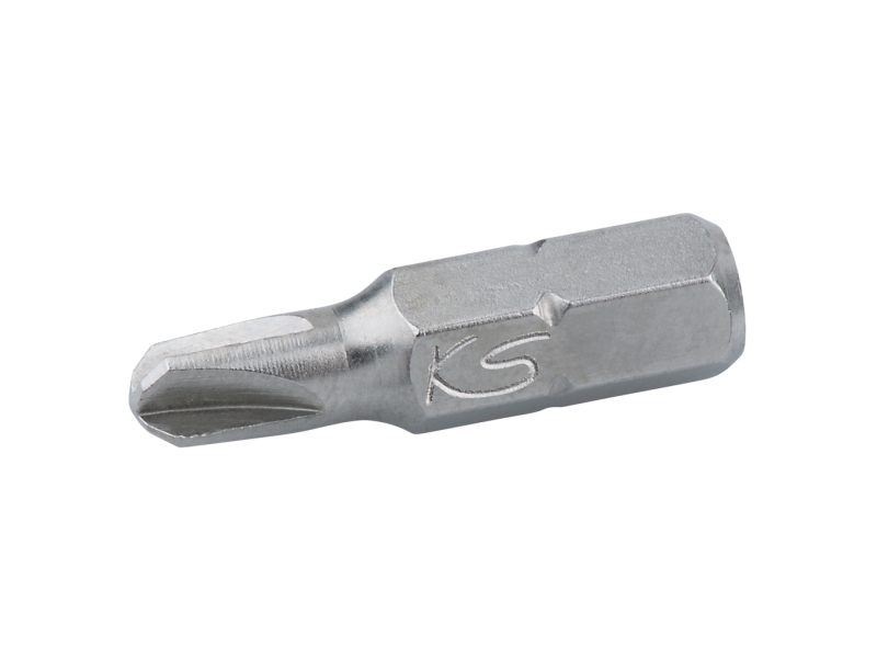 Ks Tools 911.8427, Nikkel, Din 3126, Iso 1173 - C 6,3, 25 Mm, 40 G, 25,4 / 4 Mm (1 / 4"), Sekskantet