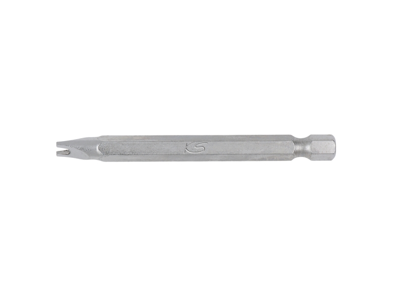 Ks Tools 911.7812, Nikkel, Din 3126, Iso 1173 - E 6,3, 75 Mm, 20 G, 25,4 / 4 Mm (1 / 4"), Sekskantet