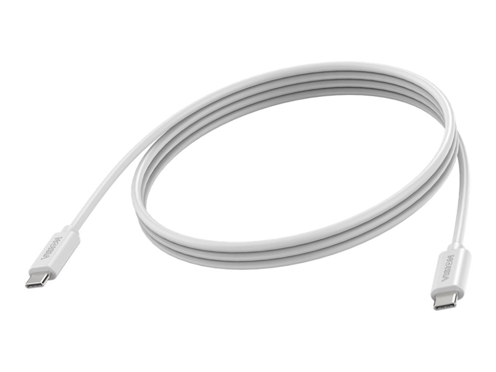 Vision - Usb-Kabel - 24 Pin Usb-C (Han) Til 24 Pin Usb-C (Han) - Usb 3.2 Gen 1 - 3 A - 2 M - Dp Alt-Tilstand Support - Hvid