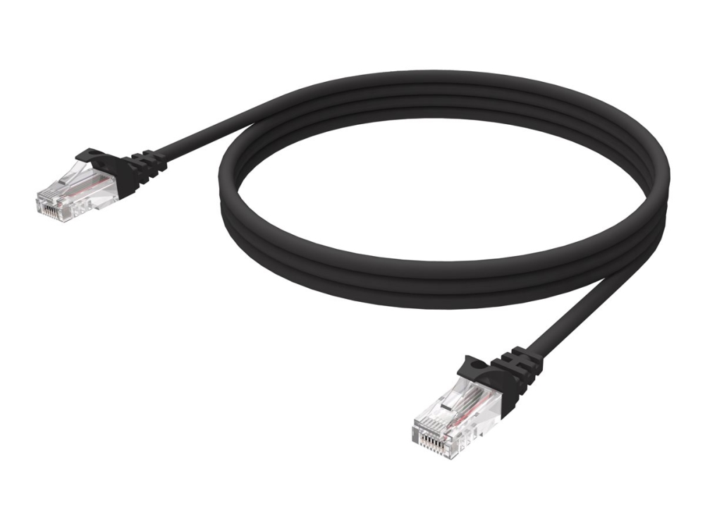Vision - Netværkskabel - Rj-45 (Han) Til Rj-45 (Han) - 2 M - 6.2 Mm - Stp - Cat 6A - Formet, Knastfri - Sort