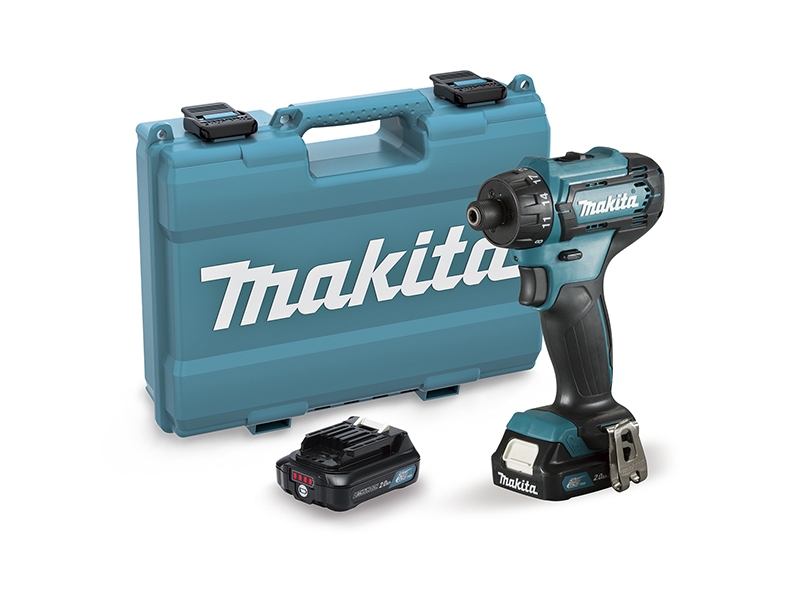 MAKITA borr-/skruvdragare 12V hexagonalt skaft 30/14Nm 2x2.0Ah DF033DSAE | Elverktyg - Prof. Akku verktyg - Mutterdragare | GameStuff