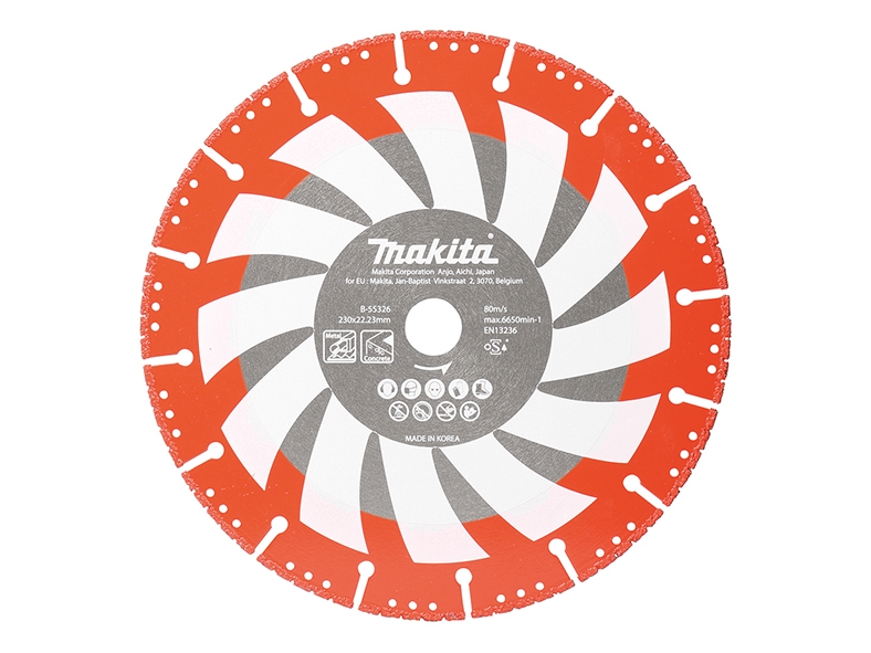 Makita - Diamantkapskiva - 230 mm - för Makita DCE090ZX1 | Elverktyg - Tillbehör - Tillbehör till Slipmaskin | GameStuff