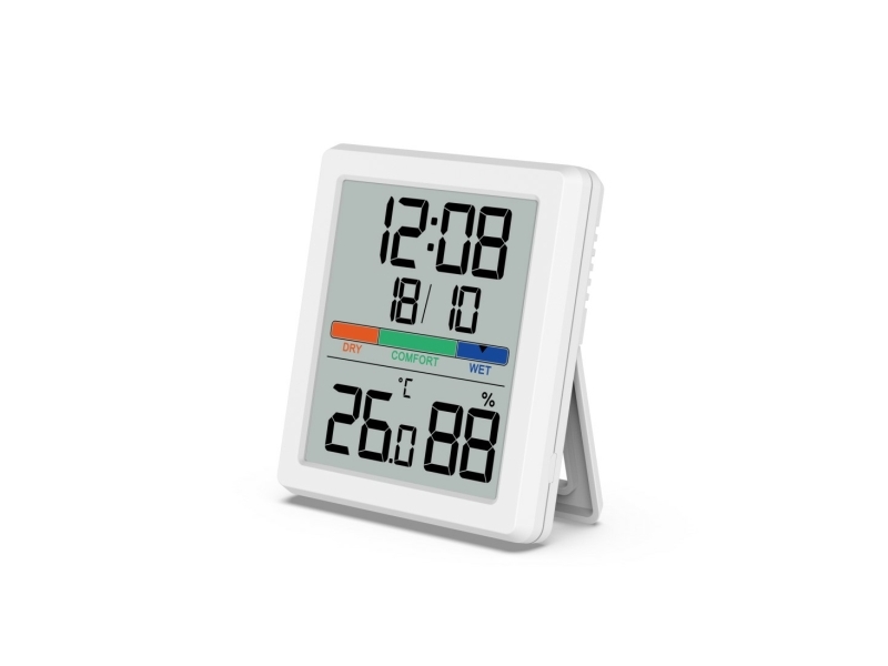 Hama 00185892, Elektronisk Miljøtermometer, Indendørs, Digital, Hvid, Plast, Bord