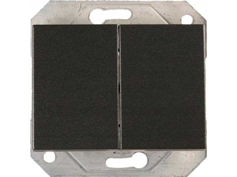 Vilma Switch Double Flush No Frame Black Xp