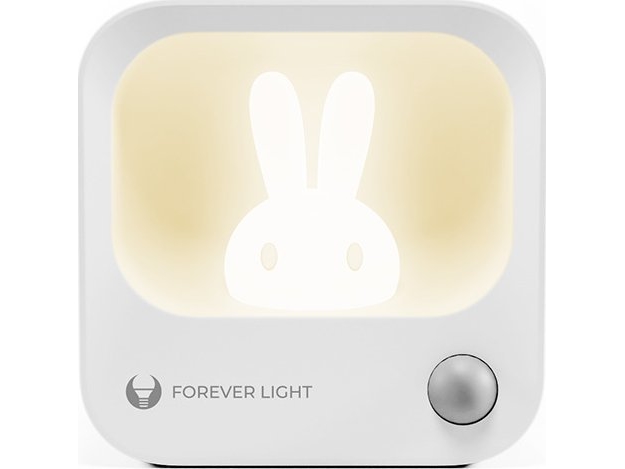 Lamp LED zuikio naktinė lempa PURE FLC-10 LEA PIR baltos spalvos 500mAh Forever Light