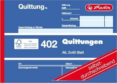 Herlitz 886622, 80 Blätter, A6, Weiß