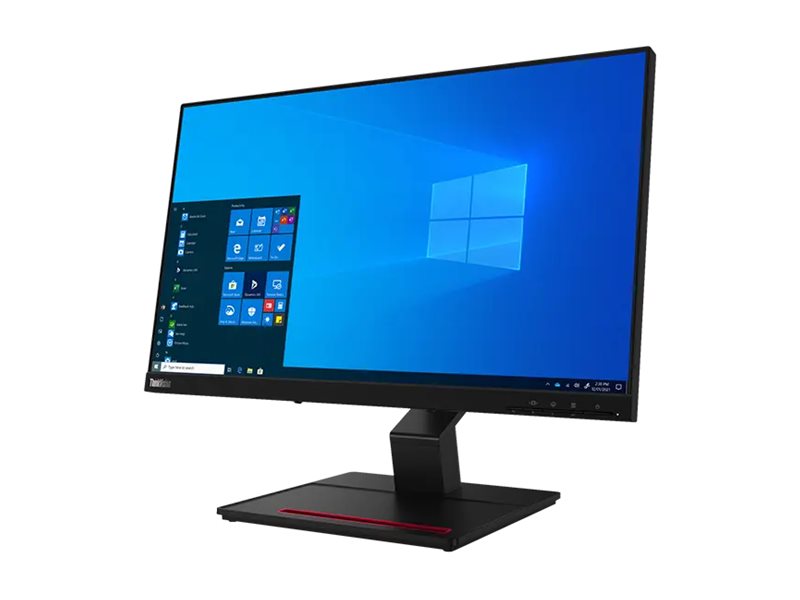 Lenovo ThinkVision T24t-20 - LED-skærm - 24 (23.8 til at se) - touchscreen - 1920 x 1080 Full HD (1080p) @ 60 Hz - IPS - 300 cd/m² - 1000:1 - 4 ms - HDMI, DisplayPort, USB-C - ravnsort