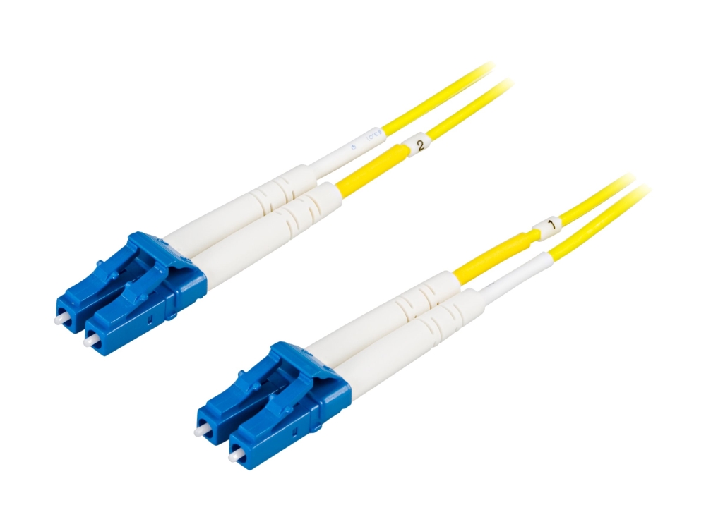 DELTACO - Netværkskabel - LC enkelttilstand (han) til LC enkelttilstand (han) - 20 m. - fiberoptik - 9 / 125 micron - OS2