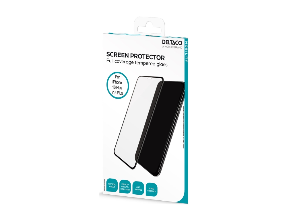 Deltaco 1903136, Apple, Apple Iphone 15 Plus,Appleiphone16plus, Schlagfest, Kratzresistent, Transparent, 1 Stück(E)