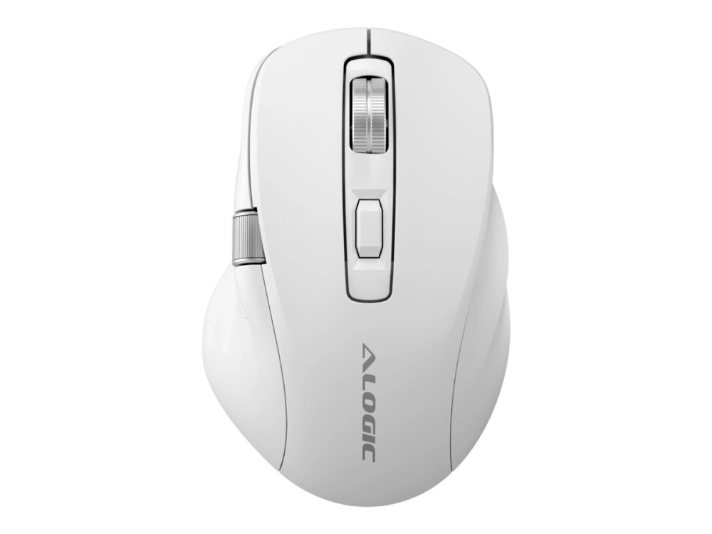 Alogic Apex - Mus - Ergonomisk - Usb-C Rechargeable, Programmable - Højrehåndet - 7 Knapper - Kablet, Trådløs - 2.4 Ghz, Bluetooth 5.0, Usb - Bluetoo