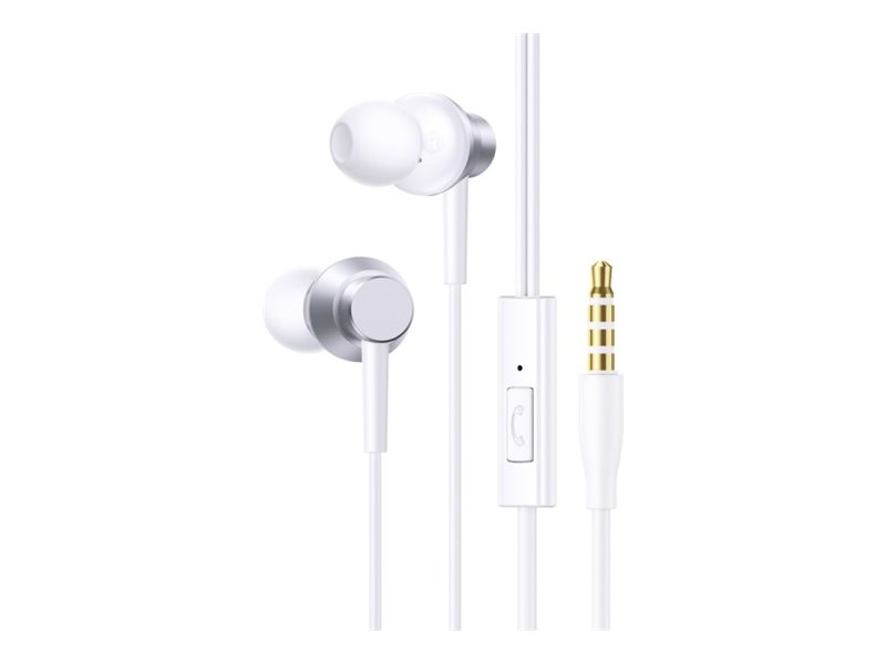Baseus Encok Hz11 - Øreproptelefoner Med Mik. - I Øret - Kablet - 3,5 Mm Jackstik - Hvid