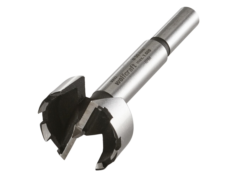 Wolfcraft Gmbh 4006885332201, Drill, Forstner Drill Bit, Right Hand Rotation, 3.5 Cm, 90 Mm, Wood