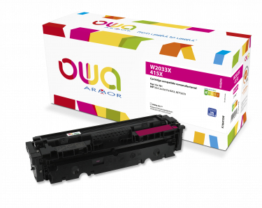 Owa - Høj Kapacitet - Magenta - Kompatibel - Boks - Genproduceret - Tonerpatron (Alternativ Til: Hp W2033x) - For Hp Color Laserjet Enterprise M455,
