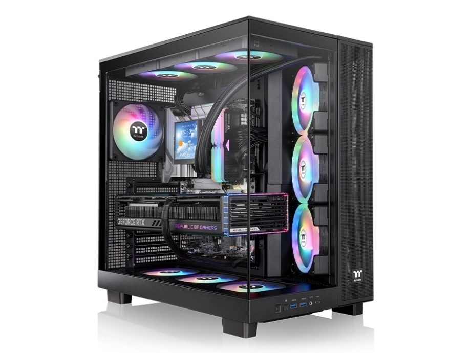 Thermaltake View 380 XL TG ARGB, Midi Tower, PC, Svart, ATX, micro ATX, Mini-ITX, SPCC, Härdat glas, Spela | Datorkomponenter - Datorchassin & Tilbeör | GameStuff