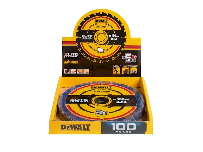DeWALT DT10402-QZ, Segmenteret kantdiamantskive, Tørskæring, Træ, 3 cm, 19 cm, 1 mm