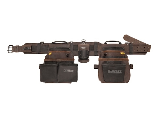 DeWALT DWST50113-1, Verktygsbälte, Brun, Läder, 18 fickor, 95 mm, 360 mm