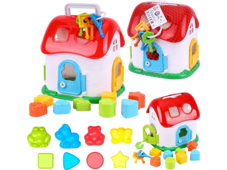 Technok Sorter Forest House Geometric Figures Animals Keys Colours Blocks