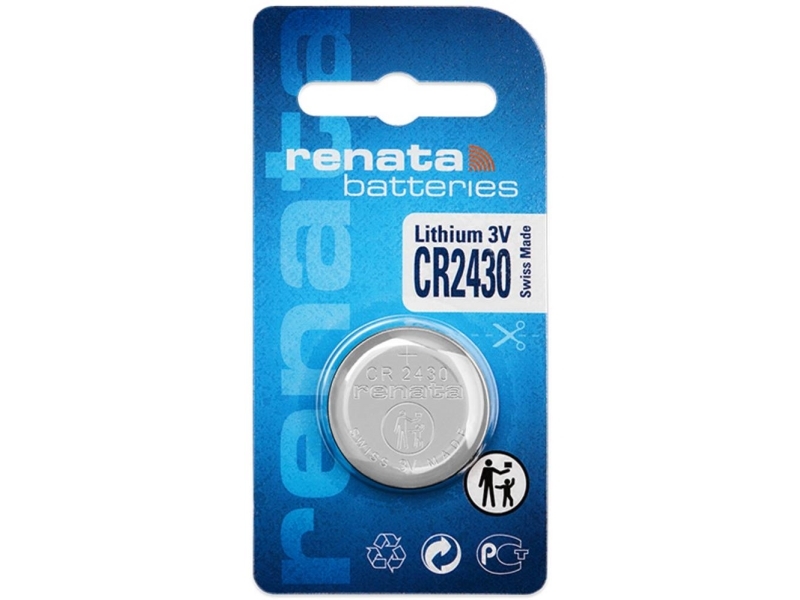 Renata CR2430 (1 stk.) - Litium Knapcelle | EL Artiklar - Batteri - Knappcell batteri | GameStuff