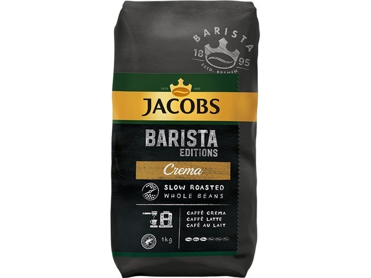 Jacobs Barista Editions Crema, 1 Kg, Cafe Crema, Kaffee Latte, Medium Geröstet