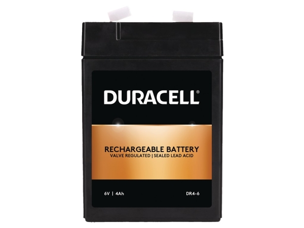 Duracell DR4-6, 6 V, 4000 mAh, 24 wh, 650 g, 47 mm, 99 mm | Batterier - Bly-syra-batterier | GameStuff