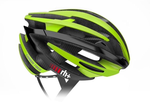 RH+ cykelhj&auml;lm ZY Carbon Fiber Matt Green-Arrow/Shiny Black EHX6061 gr&ouml;n-svart stl. L/XL (58&ndash;62)