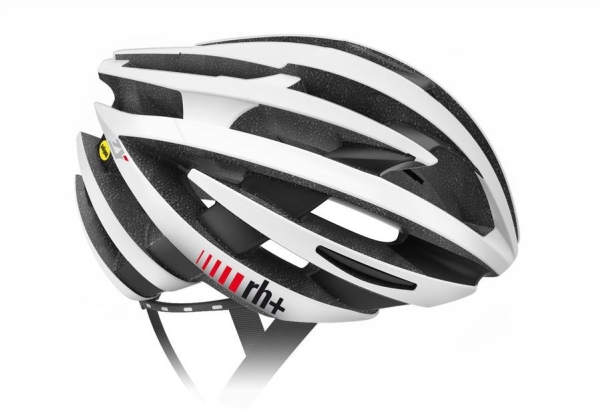 RH+ cykelhjelm ZY MIPS MATT BLACK-ARROW SHINY WH EHX6070 03 sort/hvid str. L-XL (58-62)