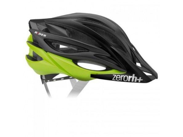 Rh+ Fahrradhelm Rider Matt Black-Matt Acid Green R. L/Xl (Ehx6054)