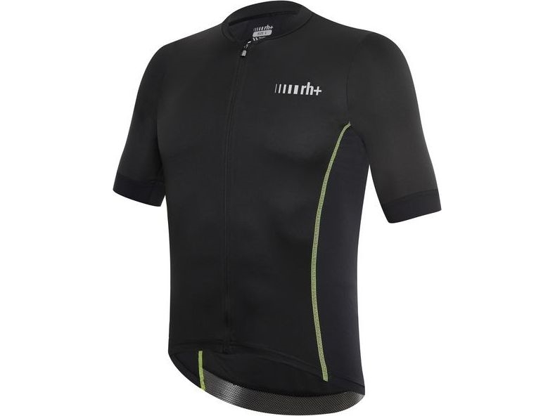 RH+ herre T-shirt Shiver EVO Jersey sort/gul str. L (ECU0344)