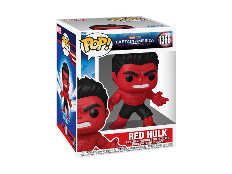 Funko Pop Super Vinilinė Figūrėlė: Marvel: Captain America: Brand New World - Raudona Hulk