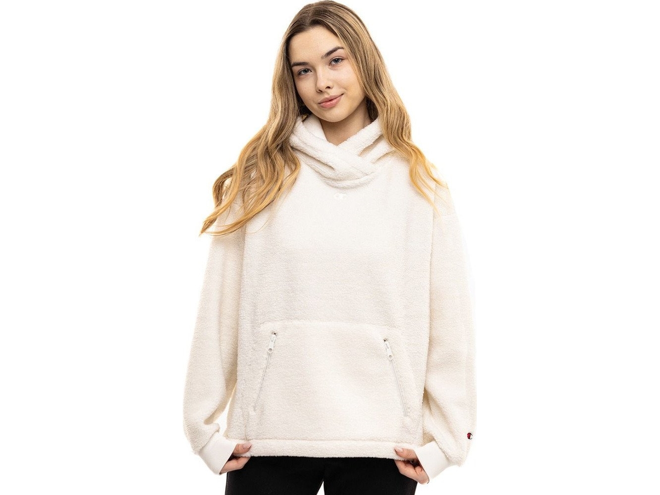 Bluza Damska Champion Hooded Biala 117549 Ww003 M