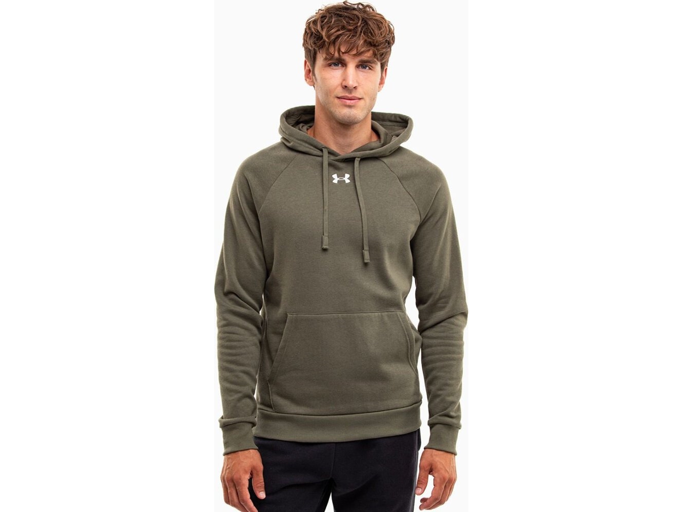 Bluza Męska Under Armour Rival Fleece Hoodie Oliwkowa 1379757 390 S