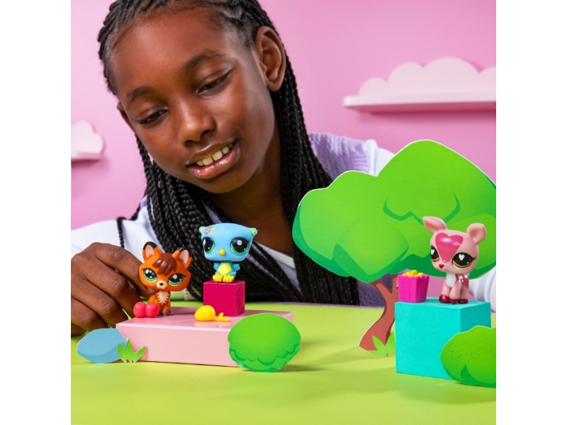 LITTLEST PET SHOP PET TRIO IN TUBE ASS - assorted