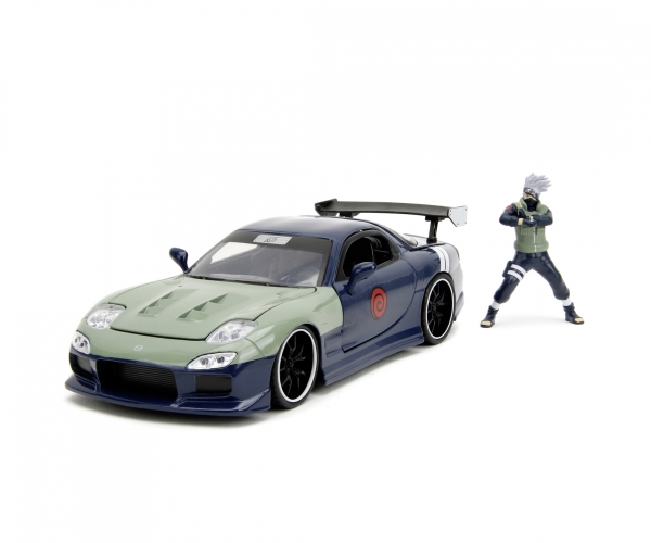 Jada Toys Naruto 1995 Mazda Rx-7 1:24, Auto, Naruto, 8 Jahr(E), Metall, Blau, Grün