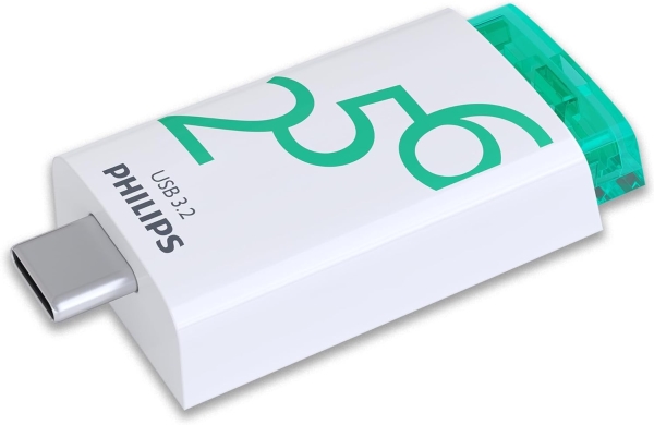 Philips Usb 3.2 256Gb Click Series Gen 1 Usb-C, 256 Gb, Usb Typ-A, 3.2 Gen 1 (3.1 Gen 1), Andere, Weiß