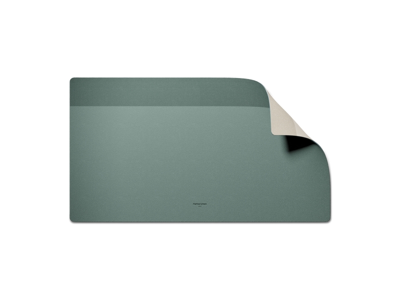Native Union Desk-Mat-Grnsan, Grün, Grau, Einfarbig, Polyester, Polyurethan, Anti-Rutsch-Basis