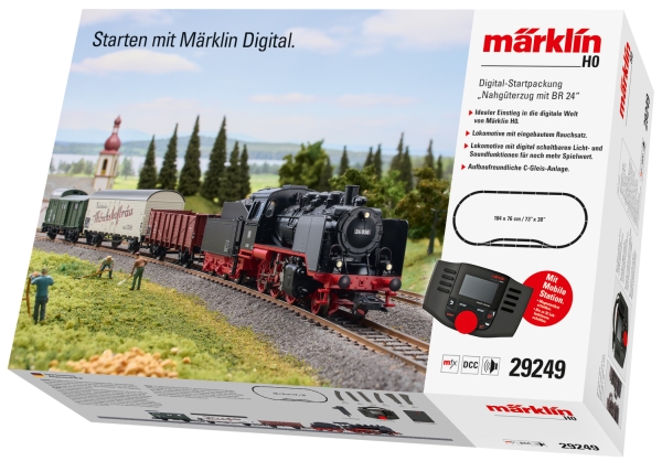 Märklin 29249 H0 Digital startsæt til lokalt godstog med DB klasse 24 (29249)