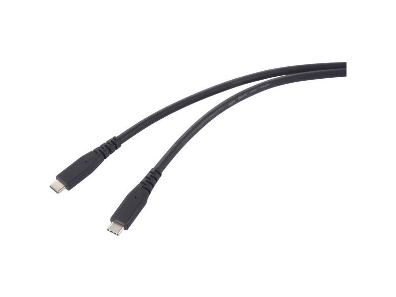 Renkforce Rf-6662038, 0,5 M, Usb C, Usb C, Usb4 Gen 2X2, 40 Gbit/Sek., Sort