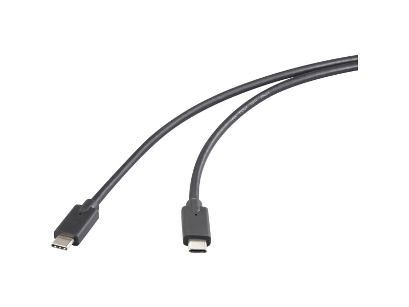 Renkforce Rf-6609644, 2 M, Usb C, Usb C, Usb 3.2 Gen 2X2, 20 Gbit/Sek., Sort