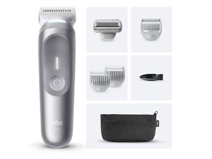 Braun Series 7 BG7550, Våt och torr, Batteri, Grå | Hårvård - Skägg- / Hårtrimmer - Rakapparater | GameStuff