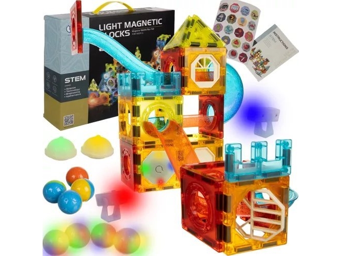 Magnetische Blöcke - Spur 75 Stück Kruzzel 22684