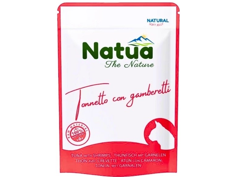 Natua Natural Nassfutter Für Katzen Thunfisch Shrimp 70G