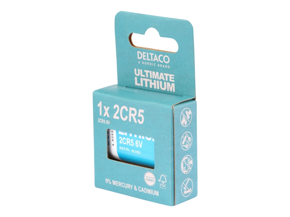 DELTACO Ultimate - Batteri 2CR5 - Li - blå | Datortillbehör - Laddare & Batterier - Övriga batterier | GameStuff