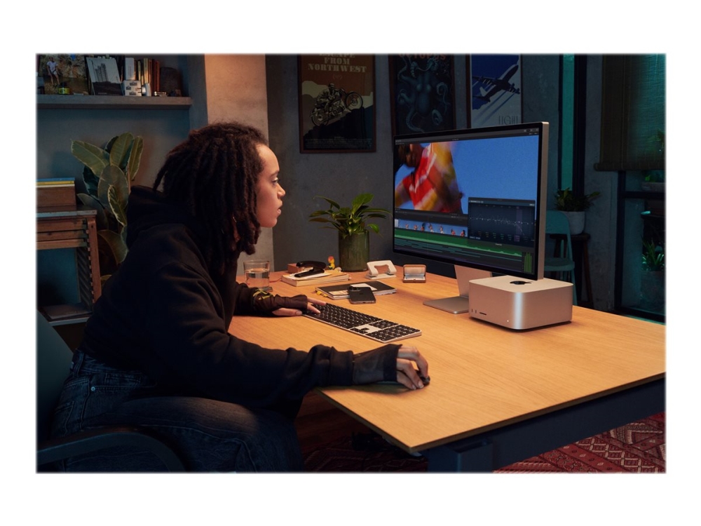Apple Studio Display Nano-texture glass - LCD-skærm - 27 - 5120 x 2880 5K - 600 cd/m² - Thunderbolt 3 - højttalere med subwoofer