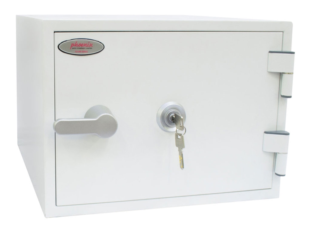 Phoenix Titan III FS1281K - Pengeskab - 4 kroge - stål - signalhvid (RAL 9003)