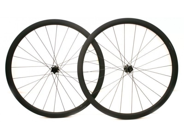 Alexrims Landevejshjul ALEXRIMS ALXCF35D, H. centrelock disc, stiv aksel 12X100/12X142, 35mm konus, 700C 622-19, TRS, Carbon, Vægt 1650g