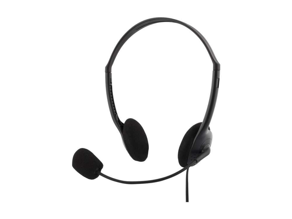 Deltaco Hl-21 - Headset - På Øret - Kablet - 3,5 Mm Jackstik - Sort