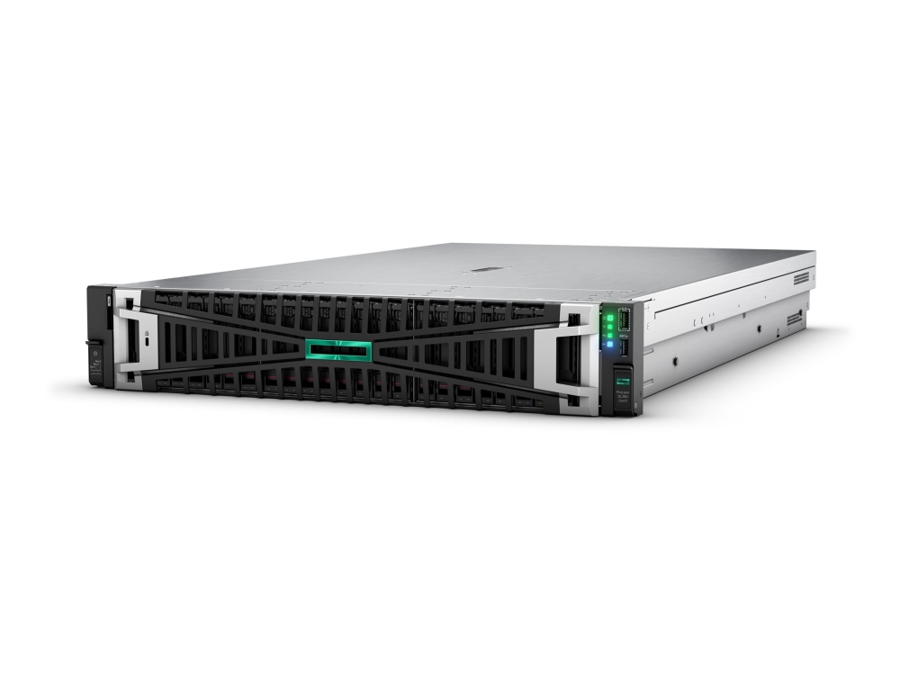 HPE ProLiant DL380 Gen11 - Server - kan monteras i rack 2U - 2-vägs - 1 x Xeon Gold 6530 / upp till 4 GHz - RAM 64 GB - SATA/SAS/NVMe - hot-swap 2.5 vik/vikar - SSD 2 x 480 GB - 10 Gigabit Ethernet, 25 Gigabit Ethernet - inget OS - skärm: ingen | Datorer & Surfplattor - Server - Rackserver | GameStuff